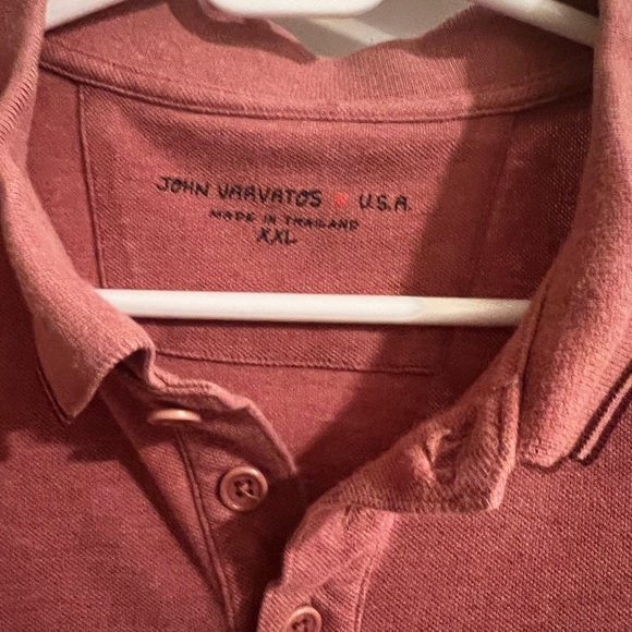 Mens John Varvatos USA Polo with Peace Sign - Picture 2 of 3